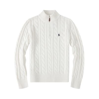Ralph Lauren Men's Cable Knit Half-Zip Sweater