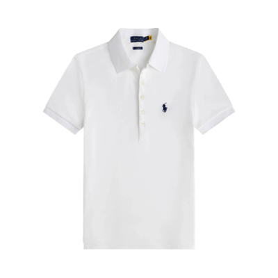 Ralph Lauren Polo Shirt Slim Fit White Men