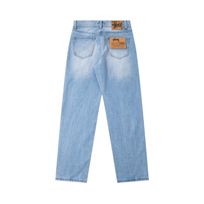 Stussy Big Ol Jeans Light Wash Denim Straight Leg Pants