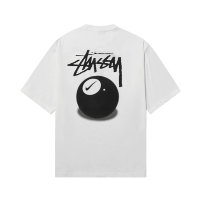 Stussy Football Jersey T Shirt White Mesh Graphic Tee
