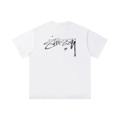 Stussy Football Jersey T Shirt White Mesh Graphic Tee