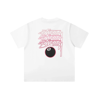Stussy Football Jersey T Shirt White Mesh Graphic Tee