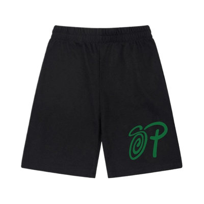 Stussy Logo Print Casual Sweat Shorts Men Women Streetwear Grey Black