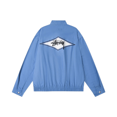 Stussy Men's Crewneck Sweater with Bold Graphic Print