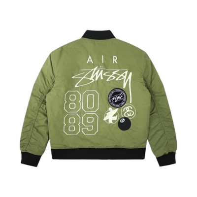 Stussy Men's Crewneck Sweater with Bold Graphic Print