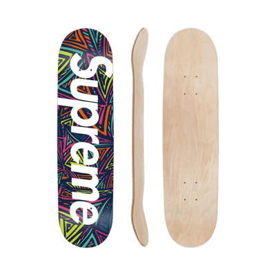 Supreme Custom Graphic Skateboard Deck Wall Art Decor