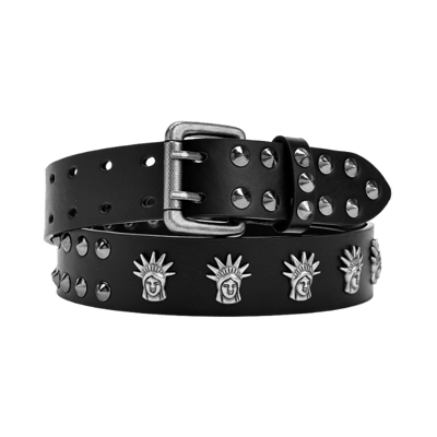 Supreme Rhinestone Floral Print Pin Buckle Belt