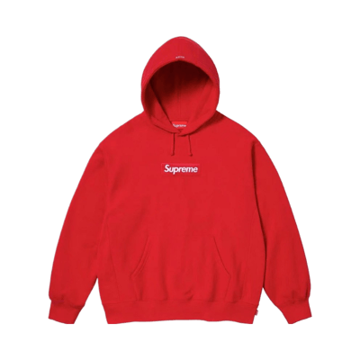 Supreme Vertical Logo Fleece Pullover Hoodie