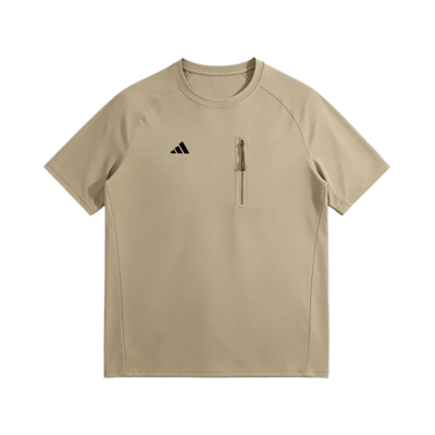 Adidas Terrex Agravic Zip Pocket Tee Beige