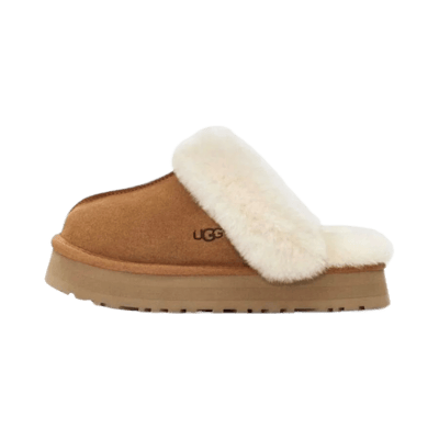 UGG Classic Mini Platform Boots & Slides - Chestnut Suede with Shearling Lining
