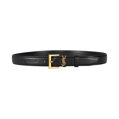 YSL Designer Pin Buckle Leather Belt for Jeans